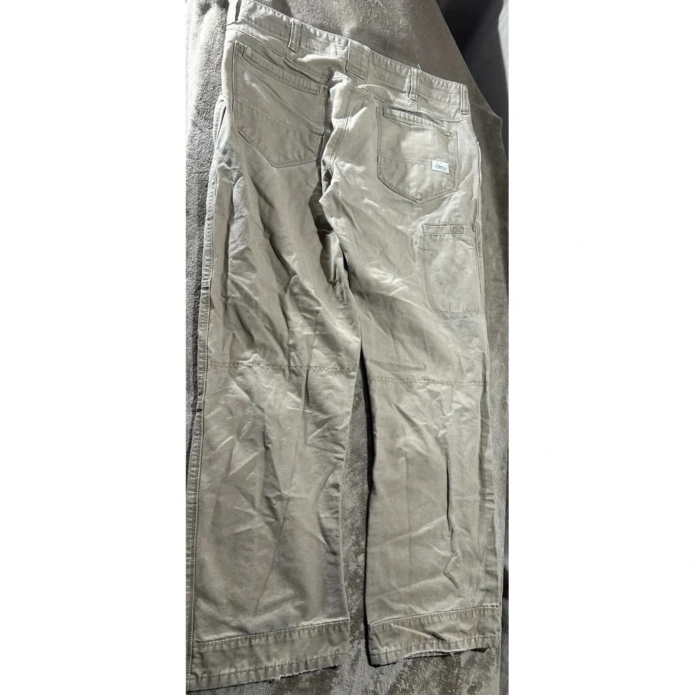 Eddie Bauer Men's Work Pants Khaki Tan Straight Leg Chinos Size 36x32